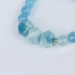 Браслет из Аквамарина - Радуга самоцветов фото 3