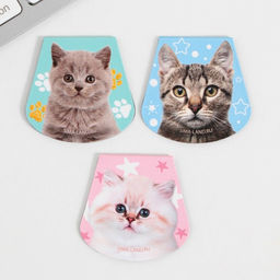 Магнитные закладки на подложке для книг Котики, 3 шт. - Artfox фото 5