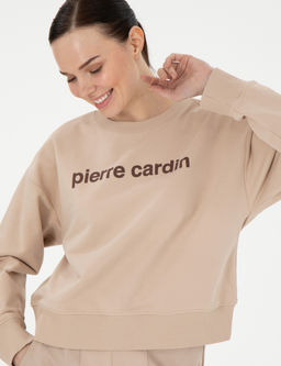 Bej Oversize Sweatshirt
