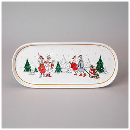 Блюдо овальное "Family christmas" 34*14,5 см 425-211 #НовыйГод /АРТИ-М/