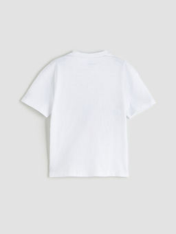 Bisiklet Yaka Sonic Bask?l? Erkek ?ocuk Ti??rt