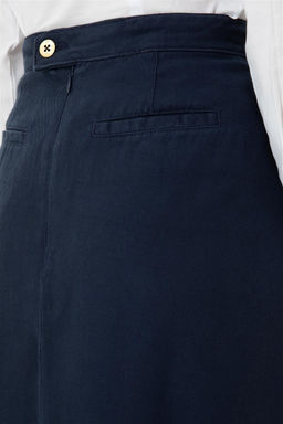 Женская темно-синяя тканая юбка Неожиданная скидка в корзине - U.s. polo assn фото 7