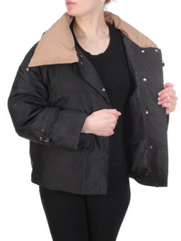 B2109 BLACK Куртка демисезонная женская R.LONYR (100 гр. синтепон)