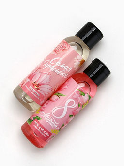 Подарочный набор ЧИСТОЕ СЧАСТЬЕ С 8 Марта!: гель для душа и шампунь для волос, 2х100 мл