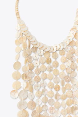 PEARLESCENT WATERFALL NECKLACE - Zara фото 7