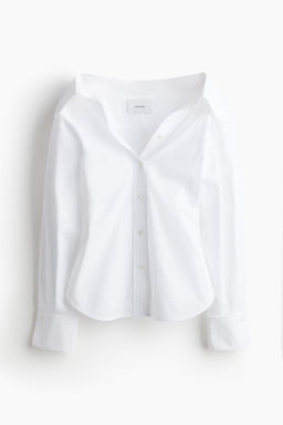 Camisa entallada en algod?n