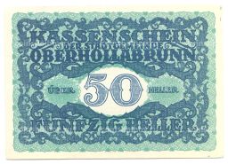 Банкнота 50 геллеров 1920 года Австрия  Нотгельд