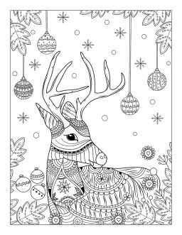 Новогодняя раскраска