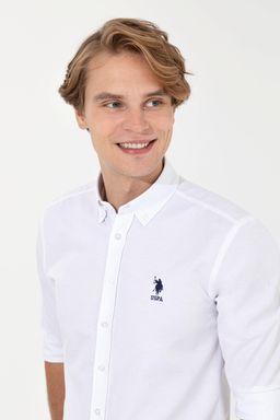 Рубашка мужская белая Uzunkol Basic