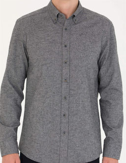 Gri Slim Fit Uzun Kollu G_mlek - Pierre cardin фото 6