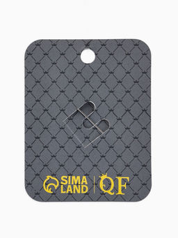 Брошь «Конфета» кристалл сердце, цвет голубой в серебре