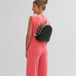 Итальянский женский кожаный рюкзак DuDu Bags серии Favignana | розовый фламинго - Dudubags фото 6