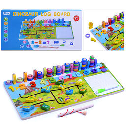 Игра развивающая Динопарк с доской для рисования и рыбалкой