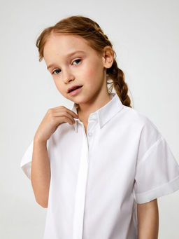 20240270104, Блузка детская для девочек Bitty белый - Acoola фото 3