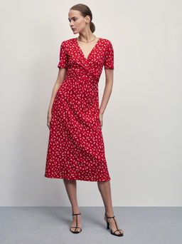 Платье миди с узлом / Zarina