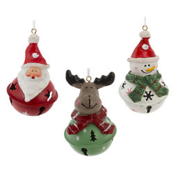 Изделие декоративное подвесное "Бубенчик", L5 W5 H8,5 см, 3в.