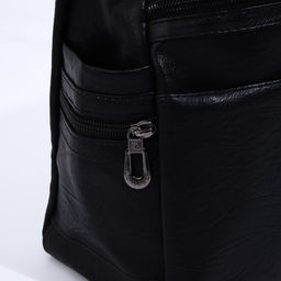 Сумка-мешок на молнии цвет чёрный - Simaland фото 5