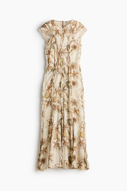 Vestido de espalda descubierta con dise?o floral
