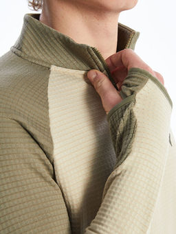 Dik Yaka Erkek Sweatshirt