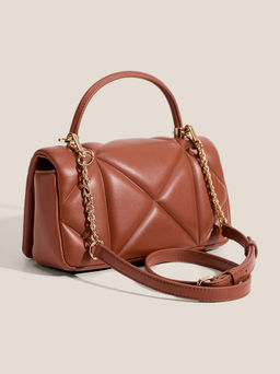 Женская сумка с ручкой LOVE MOSCHINO EMBOSSED Q Артикул 4561082, коричневый  фото 3