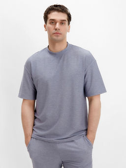 Футболка мужская MINAKU REGULAR: голубая, размер 52