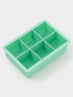 Форма для льда Доляна «Кубик», силикон, 16×11×4.8 см, 6 ячеек (4.6×4.6 см), бирюзовая фото 4