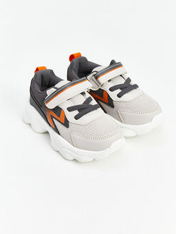 Bask?l? Erkek Bebek Spor Ayakkab?