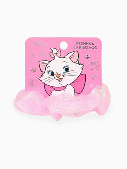 Цена за 2 шт. Резинка для волос «Перламутр» розовая, Коты аристократы