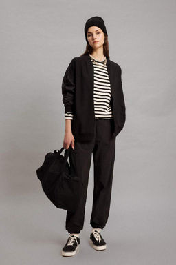 Кардиган-бомбер оверсайз с воротником-стойкой - Defacto фото 2