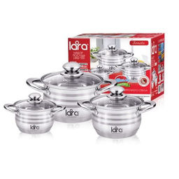 Набор пос Sonata 6пр. (кастр. 2,1л + 3,9л + 6,5л) (LR02-100) /LARA/