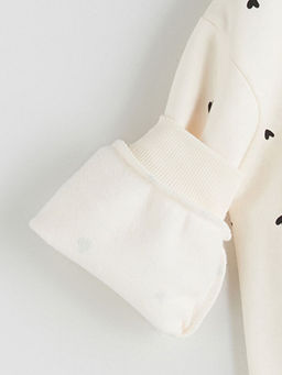 Bisiklet Yaka K?z ?ocuk Sweatshirt ve E?ofman Alt?