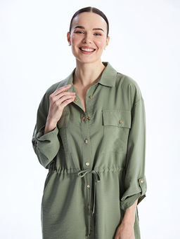 D?z Uzun Kollu Kad?n G?mlek Tunik