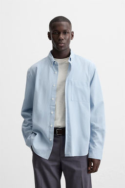 LYOCELL - COTTON SHIRT - Zara фото 3