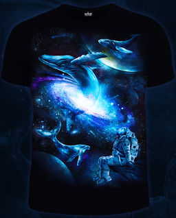 Футболка мужская Космические Киты - Good фото 12