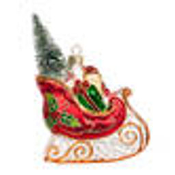 Сани рождественские с елочкой (стекло) 9х3х12 см - Holiday classics фото 3