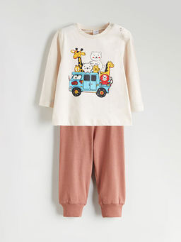 Bisiklet Yaka Erkek ?ocuk Pijama Tak?m?