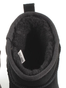 04-PF8520-1 BLACK Угги женские (натуральная замша, 100% шерсть)