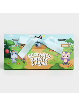 Цена за 5 шт. Коробка подарочная «Зверята», 20×9.5×7.5 см