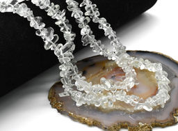 Бусы крошка 80см из хрусталя искусственного на леске без замка