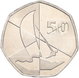 Монета 50 пенсов 2019 года Гибралтар Островные игры