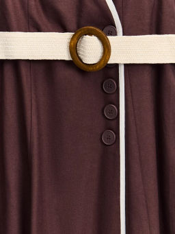 Платье макси с плетеным ремнем ZR2605022909-27 / Zarina