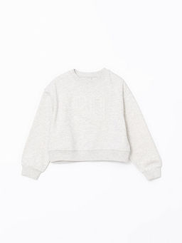 Bisiklet Yaka K?z ?ocuk Sweatshirt