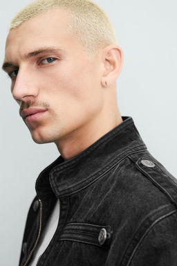 CHAQUETA DENIM ALAMARES BOTONES / Carb?n - Zara фото 5