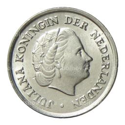 Монета 10 центов 1964 года Нидерланды