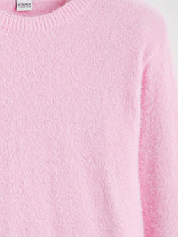 Bisiklet Yaka K?z ?ocuk Triko Kazak