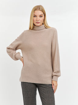 водолазка женская свободного кроя с манжетами - Glenfield фото 4