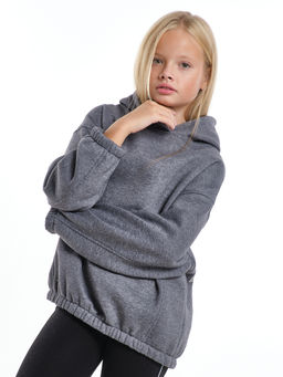 Худи one size с начесом удлиненное с капюшоном спортивное UD 8015 салатовый - Mini maxi фото 8