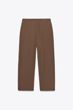 ZW COLLECTION DARTED TROUSERS WITH BELT LOOPS - Zara фото 7
