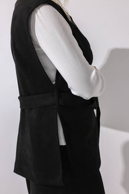 Жилет эко-замша 4335/06/Черный - Rise фото 9