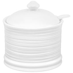 Сахарница 250 мл 9*9*10 см "Шелк", с ложкой